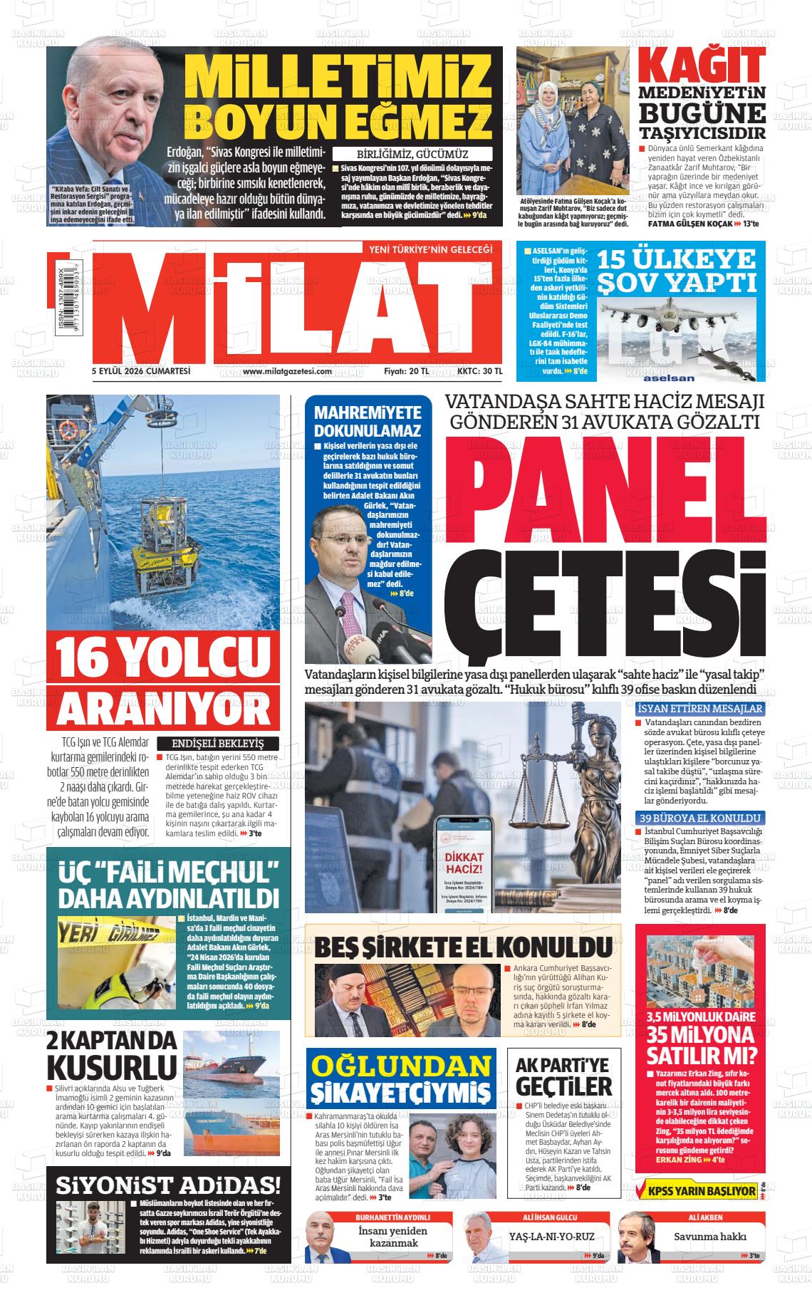 MİLAT - 05.09.2026
